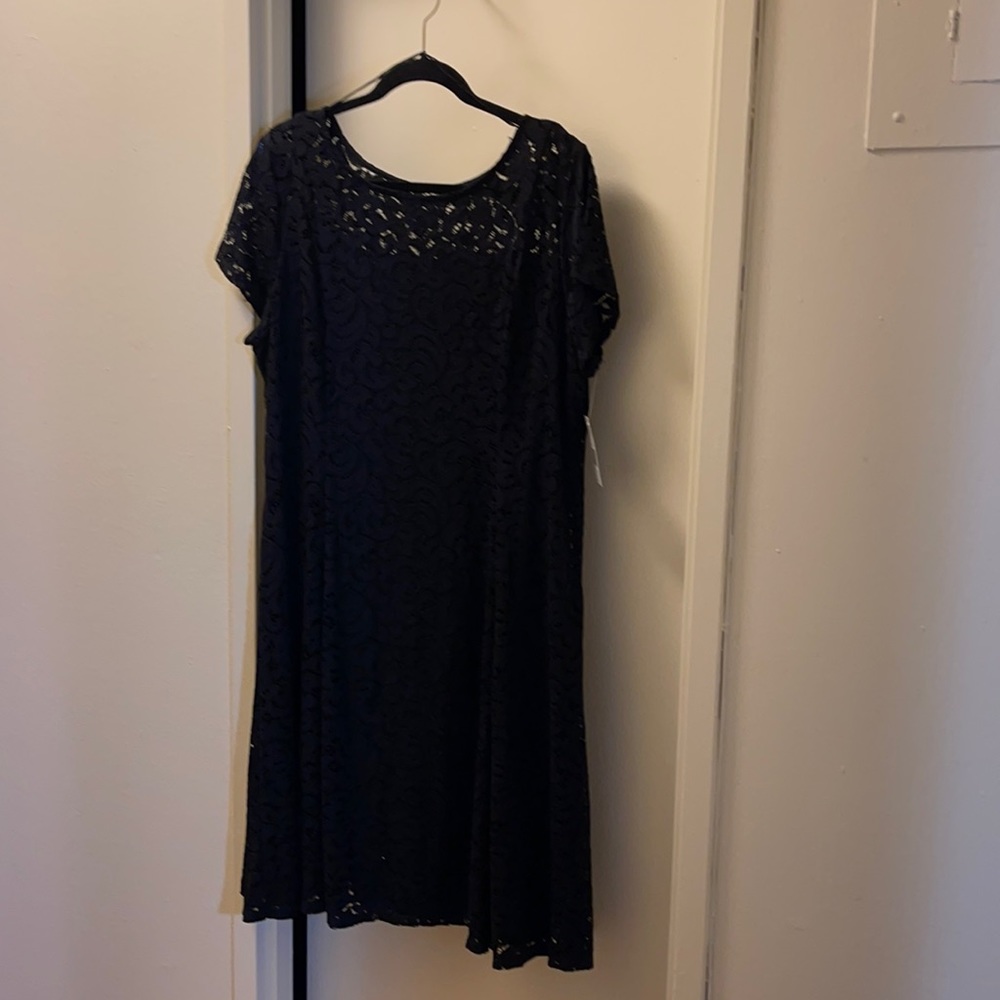 Black lace dress